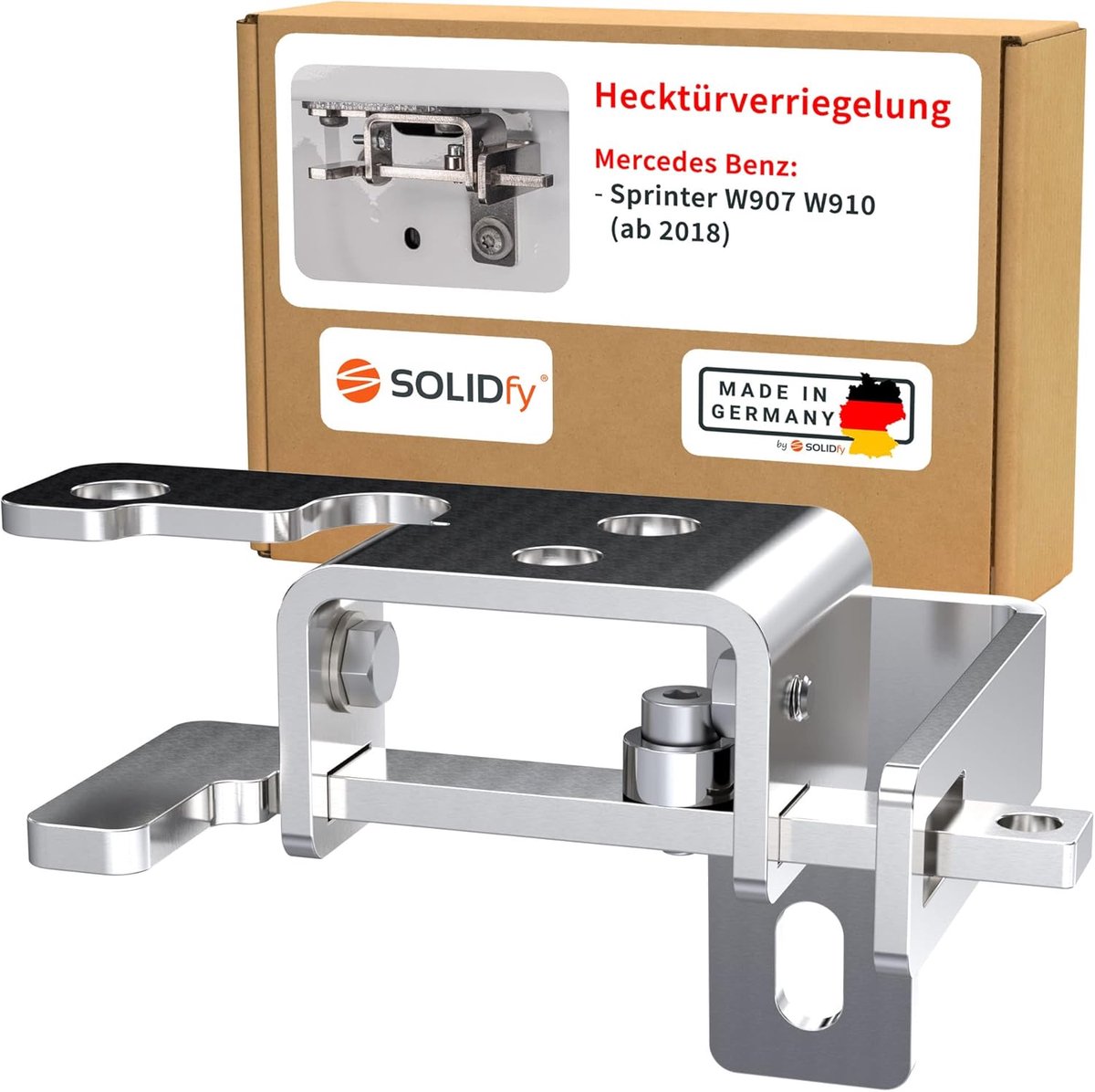 SnelShoppen - Achterdeurslot voor Mercedes Sprinter W907 W910 (VS30) | Inbraakbeveiliging met Magnetische Sluiting | Eenvoudige Installatie zonder Bor
