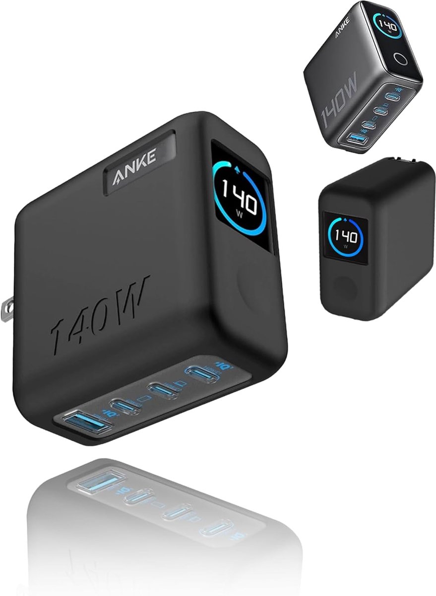 SnelShoppen - Siliconen Hoes voor Power Bank 140W met Nachtlichtfunctie, Kras- en Schokbestendig, Draagbare Bescherming, Zwart