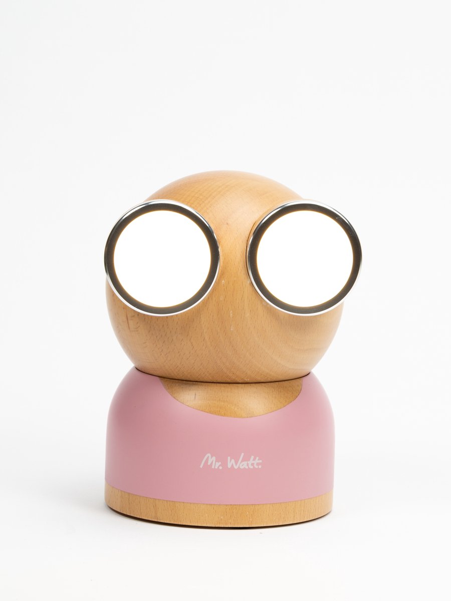 Mr Watt GoggleLamp - Tafellamp - Kinderlamp - Hout - Glow Pink - Roze