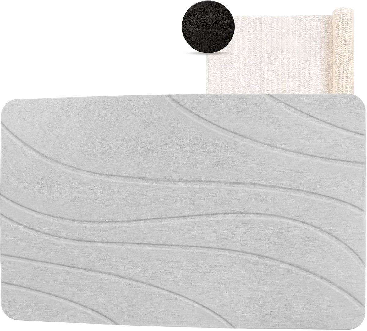 SnelShoppen - Snel Droog Diatomiet Badmat, Antislip, Super Absorberend, Natuurlijke Materiaal, Ideaal voor Badkamer, Keuken, Planten en Huisdieren