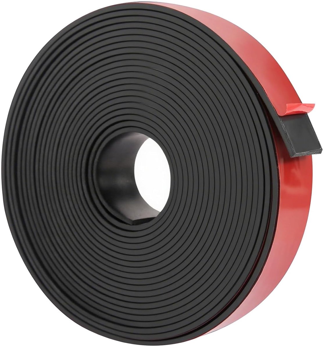 SnelShoppen - Neopreen Rubber Strips Zelfklevend 5 m x 25 mm x 2 mm - Shockproof Non-Slip Rubber Tape voor DIY Vloerbescherming en Klussen