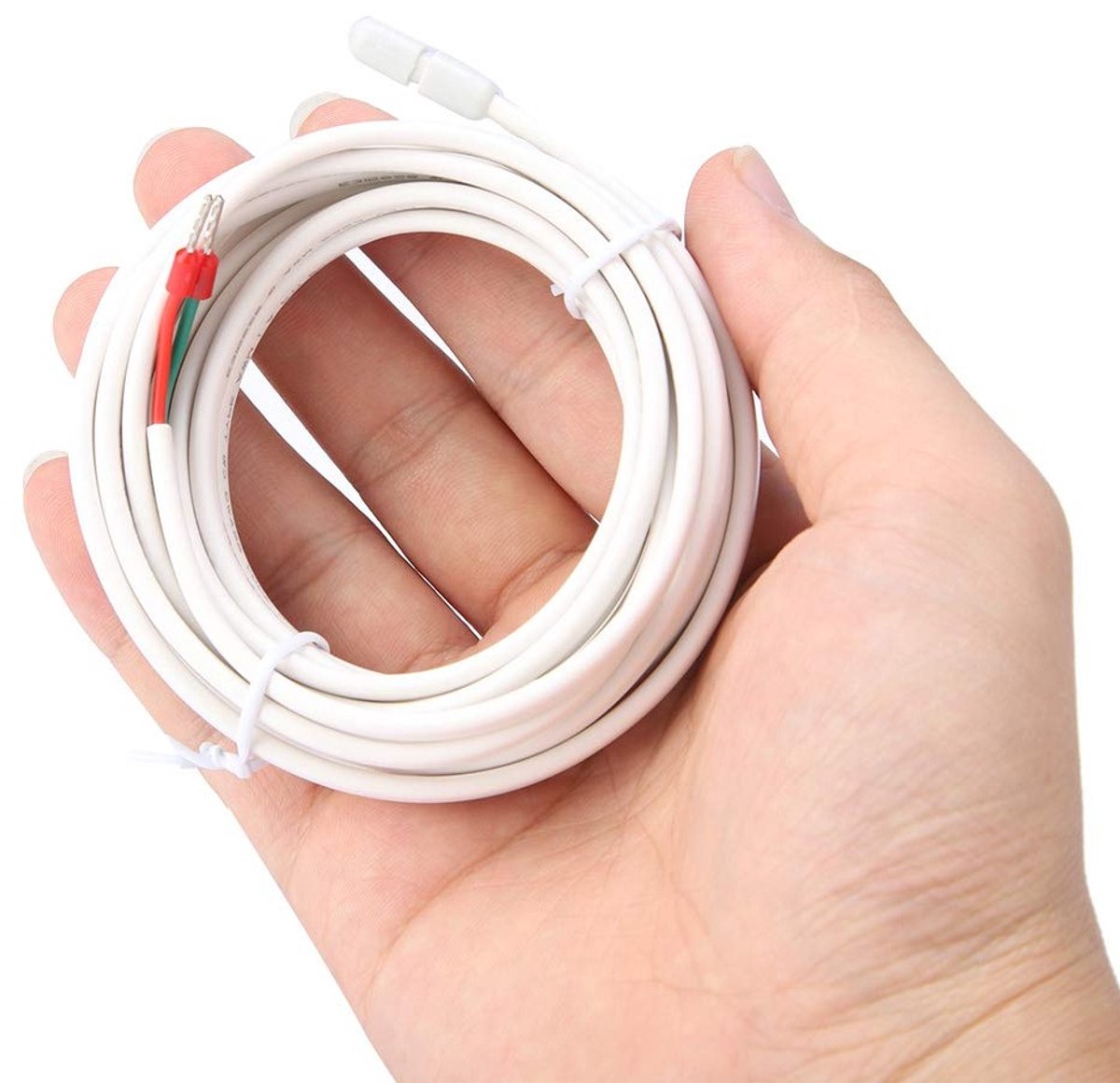 Sensor voor vloerverwarming, 3 m, NTC temperatuursonde, 10 K ohm, vervangingsonderdeel voor verwarmingssystemen en temperatuurmeting, ideaal voor thermostaatinstallaties