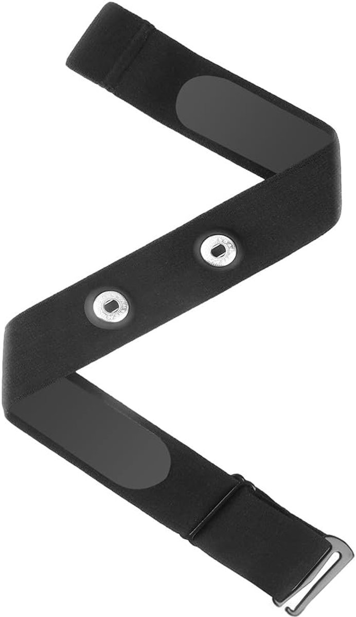 SnelShoppen - Hartslagmeter borstband vervangende band - Zachte elastische verstelbare riem voor ANT+ Bluetooth hartslagsensoren - Perfect voor hardlo