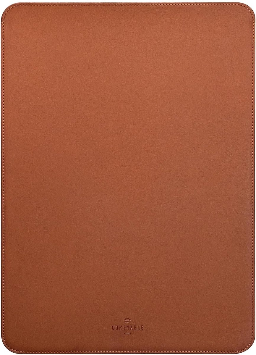 SnelShoppen - Comfyable Laptop Sleeve 13 Inch - Geschikt voor MacBook Air & Pro - Slim Faux Leather Bruin - Ideaal voor Reizen, School en Werk