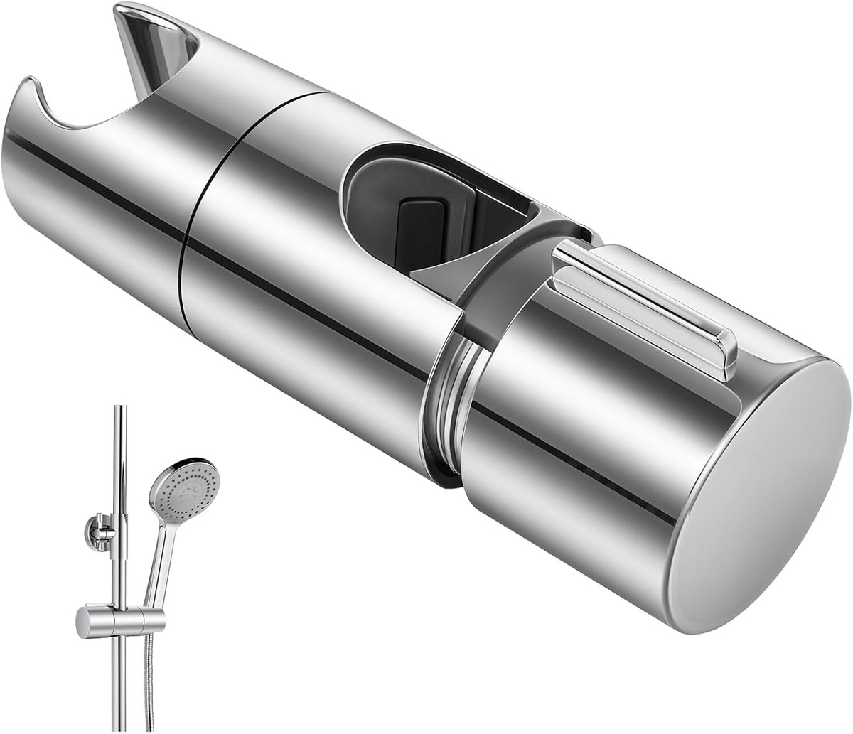 SnelShoppen - Verstelbare Douchekop Houder, Universele Vervangingsbeugel voor Douche, Geen Boren Nodig, Geschikt voor 18-25mm Glijdende Stang, Duurzaa