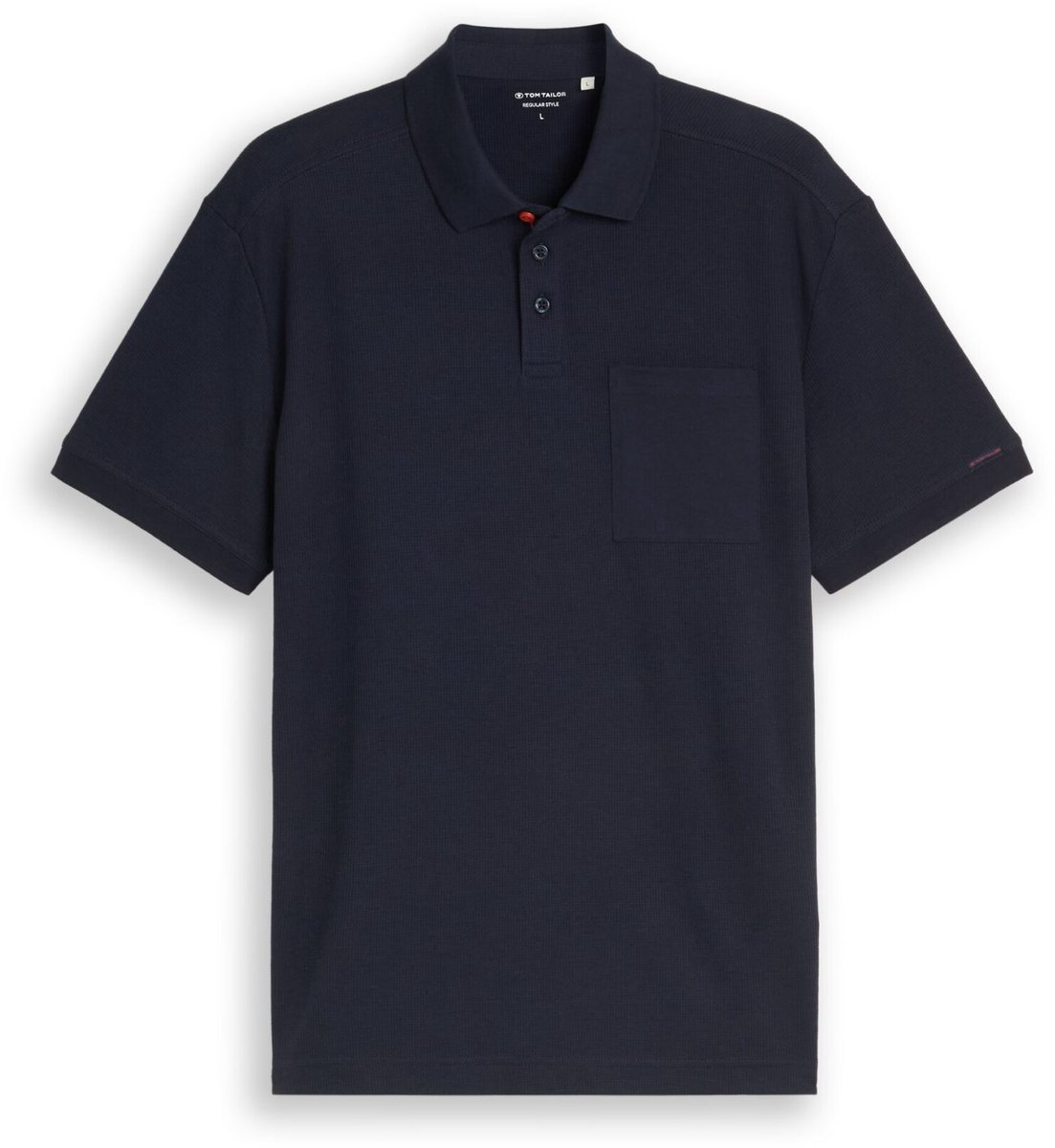 Tom Tailor - Heren polo - Maat S - Mannen - MARINE - katoen