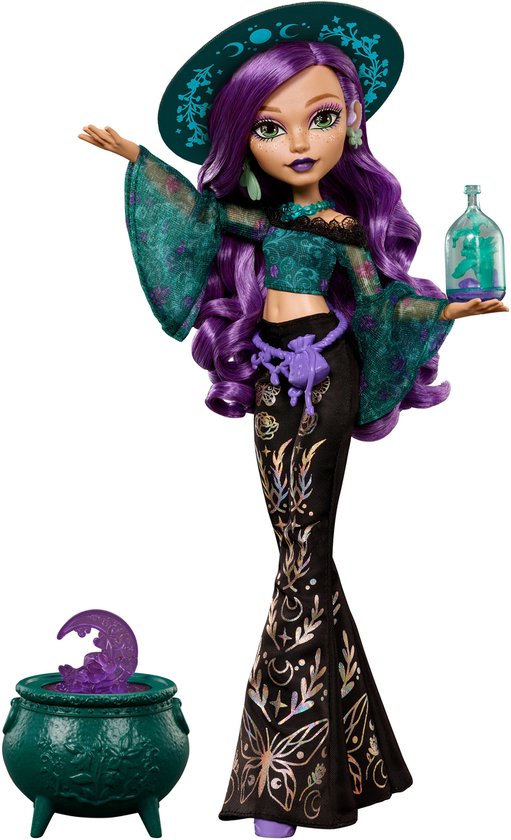 Moonspell Magic van Monster High - Willow Thorne modepop - Nature Witch met accessoires — afbeelding 5