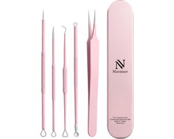 Nuvance Mee Eters Verwijderen - Blackhead remover - Set van 5 - Mee Eter Verwijderaar -…