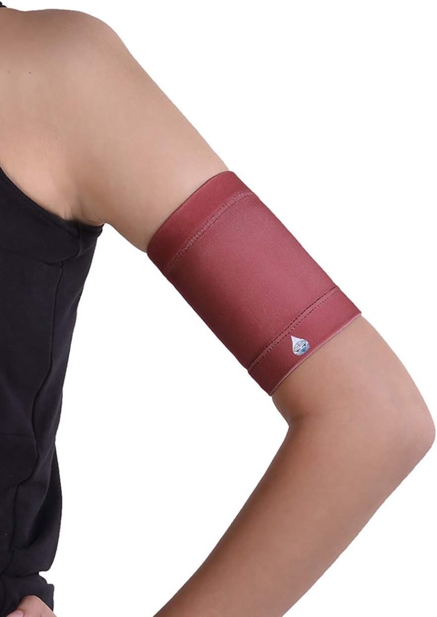 SnelShoppen - Dia-Band Comfortabele Herbruikbare Strap voor Glucose Sensoren CGM - Geschikt voor Freestyle Libre, Dexcom, Medtronic, Omnipod - Maat L