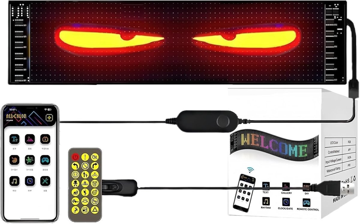SnelShoppen - Full Color Dynamic Flexible LED Strip, 5m, RGB, Waterdicht, Dimbaar, Ideaal voor Feestjes, Tuin, Camping, Keuken en Decoratie