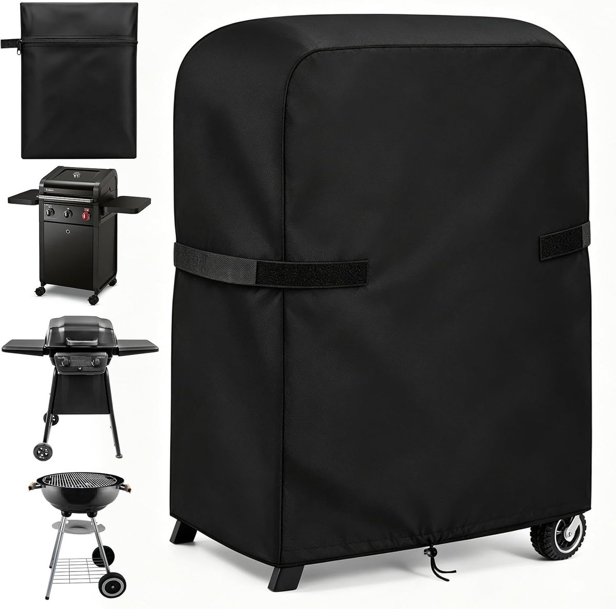 SnelShoppen - Barbecue Cover 82 x 66 x 110 cm, Weerbestendig, 420D Oxford, UV Bescherming, Universele Grill Beschermhoes voor Tuin, Camping, Feest