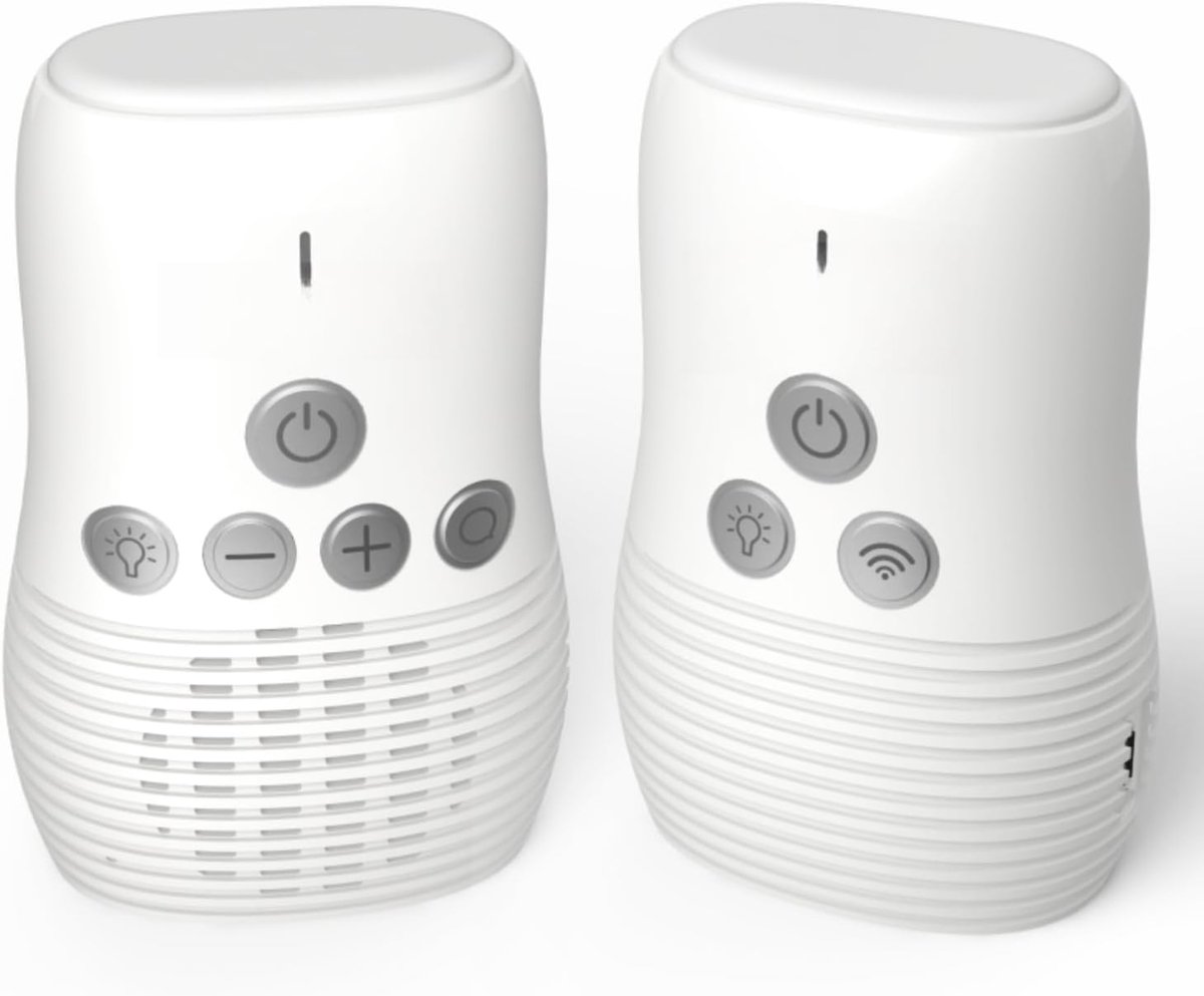 SnelShoppen - Youha Audio Baby Monitor met Nachtlampje - 280 Meter Bereik - Duidelijke Geluidskwaliteit - Twee-weg Communicatie - VOX Modus - Ideaal v