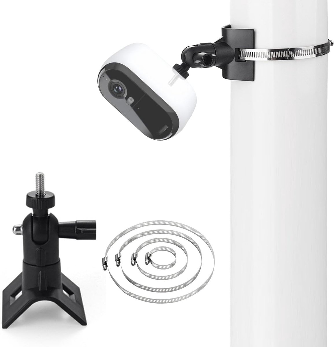 SnelShoppen - Universele Camera Beugel voor Buiten, 360° Verstelbare Mount voor Camera's met 1/4 Inch Schroefdraad, Geschikt voor Arlo, Wyze, EufyCam