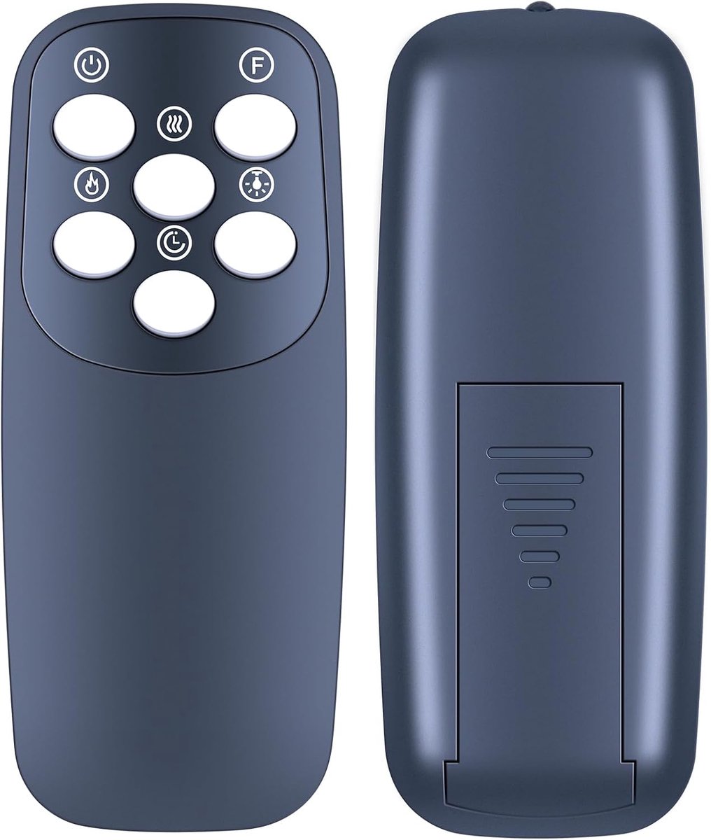 SnelShoppen - Universele Elektrische Haard Vervangende Afstandsbediening - Inclusief CR2032 Batterij, Ergonomisch Design, Sterke Infrared 3.0 Technolo