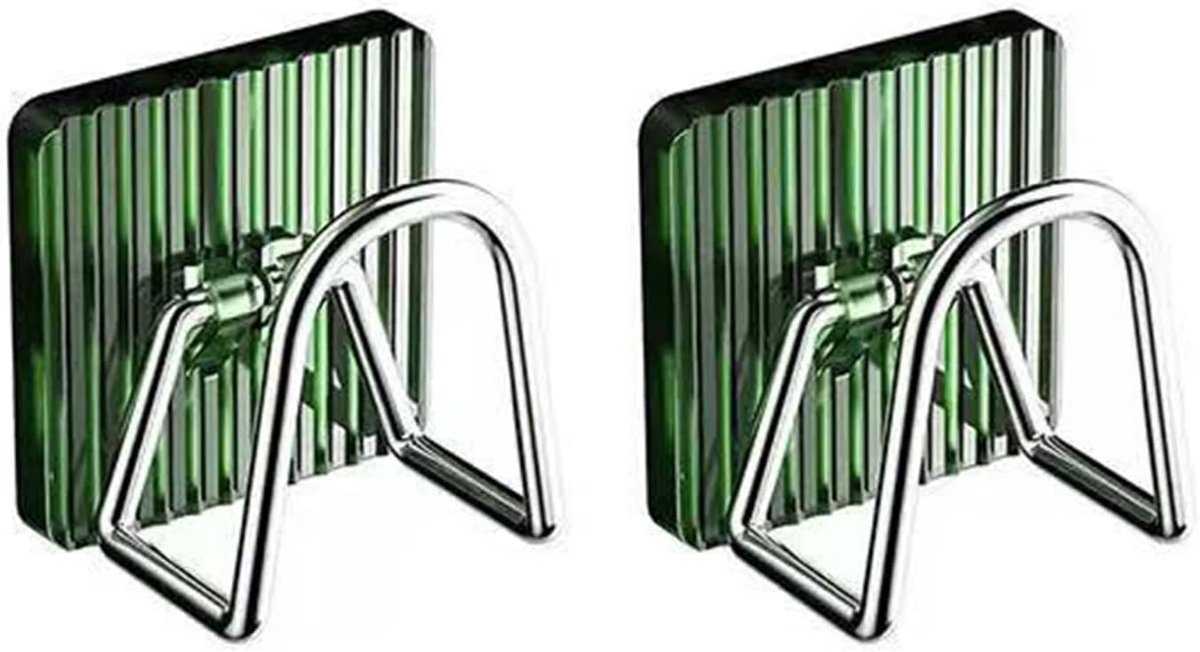 SnelShoppen - 2 Stuks Keuken Spons Houder, Waterdichte Haak voor Keukens, Compacte U-vormige Sponshouder voor Efficiënte Afvoer en Bacteriewering (Gro