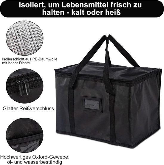 Thijox - Koeltas 40 liter, opvouwbare picknicktas, herbruikbare isolatietas, lekvrij, waterdicht, draagbare boodschappentas voor outdoor, reizen, BBQ, van Thijox — afbeelding 2