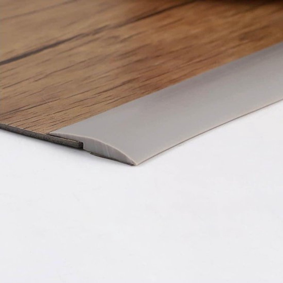 2 meter zelfklevende tapijtsierstrip PVC laminaatvloer drempel trim - Grijs 3 mm