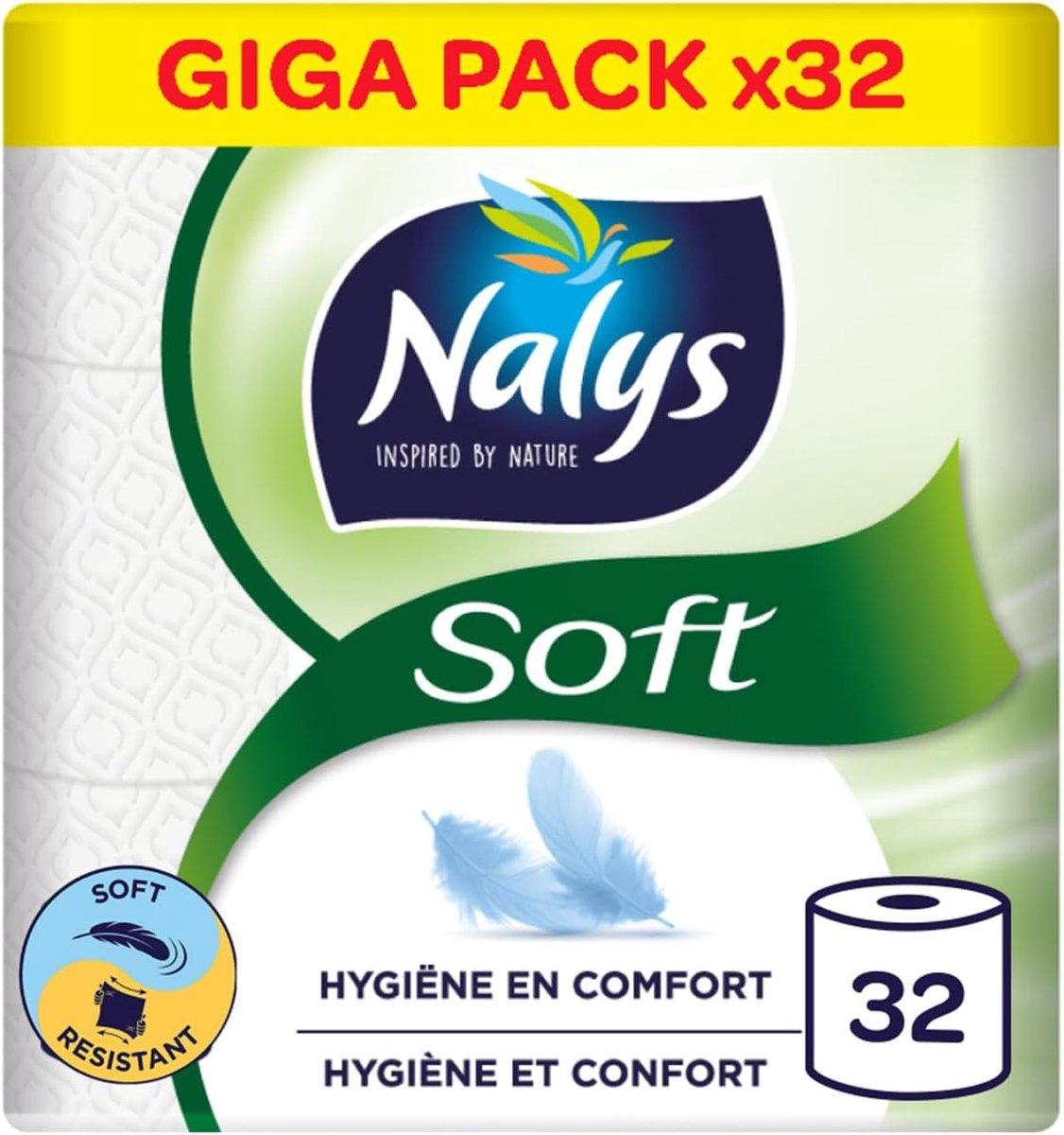 SnelShoppen - 32 Rollen Toiletpapier 2-laags | Extra Zacht Toiletpapier voor Dagelijks Comfort, FSC Gecertificeerd, 100% Cellulose, Wit