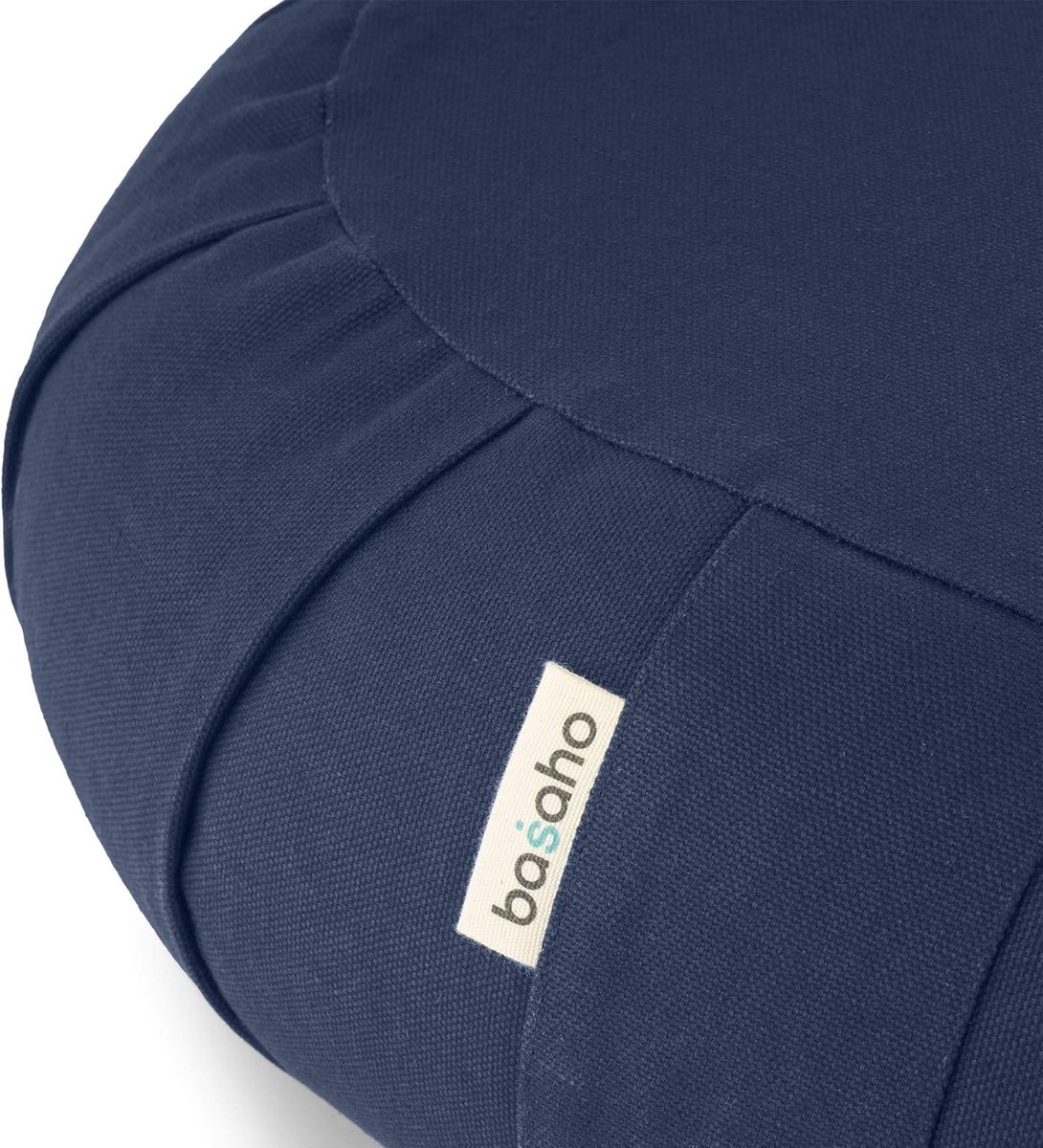 SnelShoppen - Zafu Meditatiekussen - Ergonomisch Rond - 100% Biologisch Katoen - Verwijderbare Wasbare Hoes - Duurzame Boekweitcaps - Ideaal voor Medi
