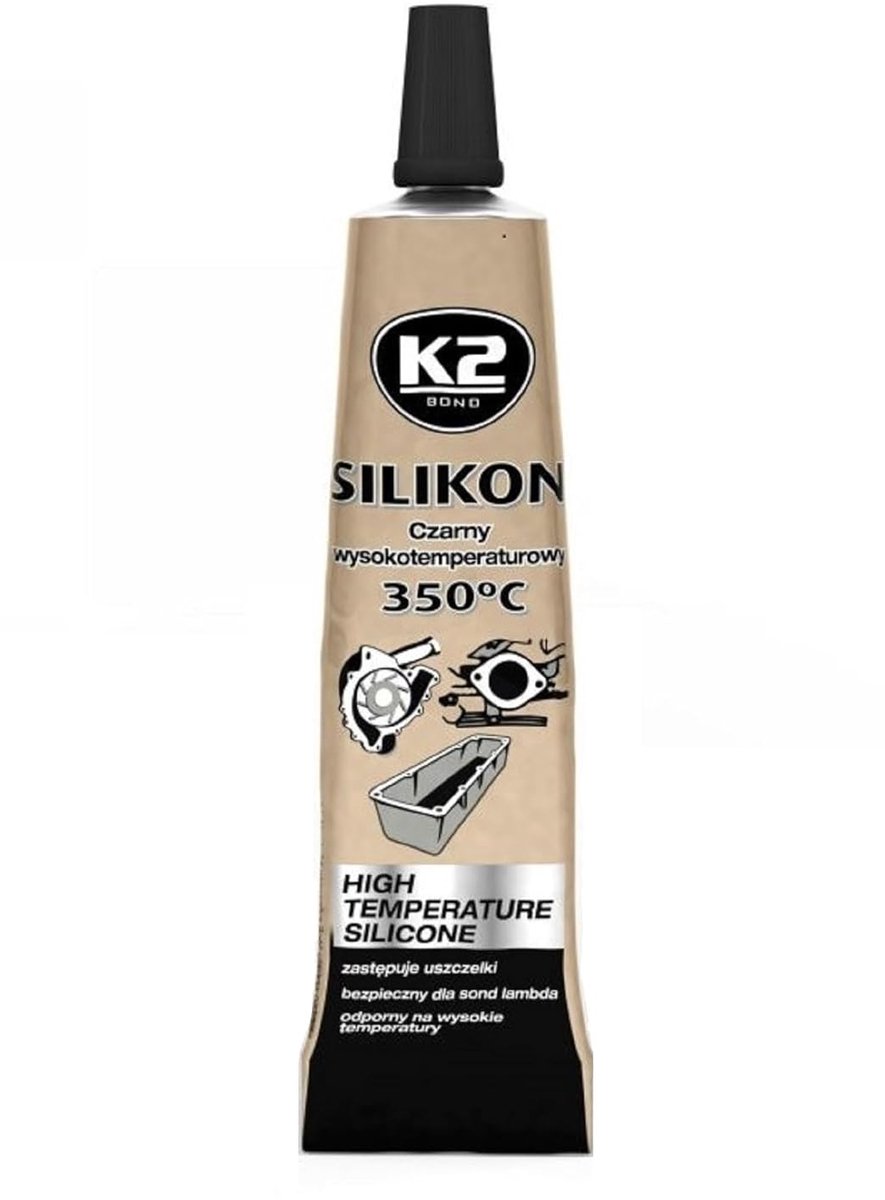 SnelShoppen - High Temperature Silicone Sealant - Hittebestendige Silicoon Kit voor Huishoudens, Auto's, Ovens, Stovetops, Keramiek, 21g, Tot 350°C, B