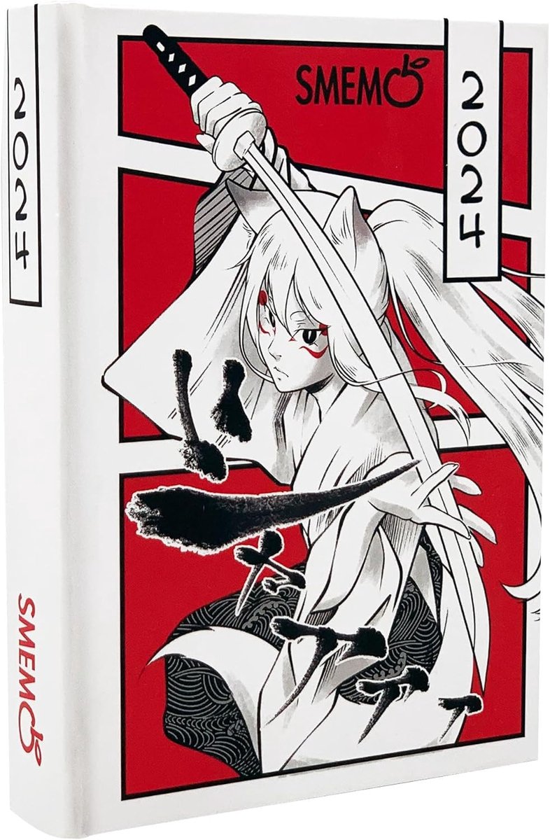SnelShoppen - Smemoranda Manga Samurai Special Edition School Kalender 2023-2024 - 16 Maanden Planner met Stickers - L 13 x 17.8 cm - Voor School, Stu