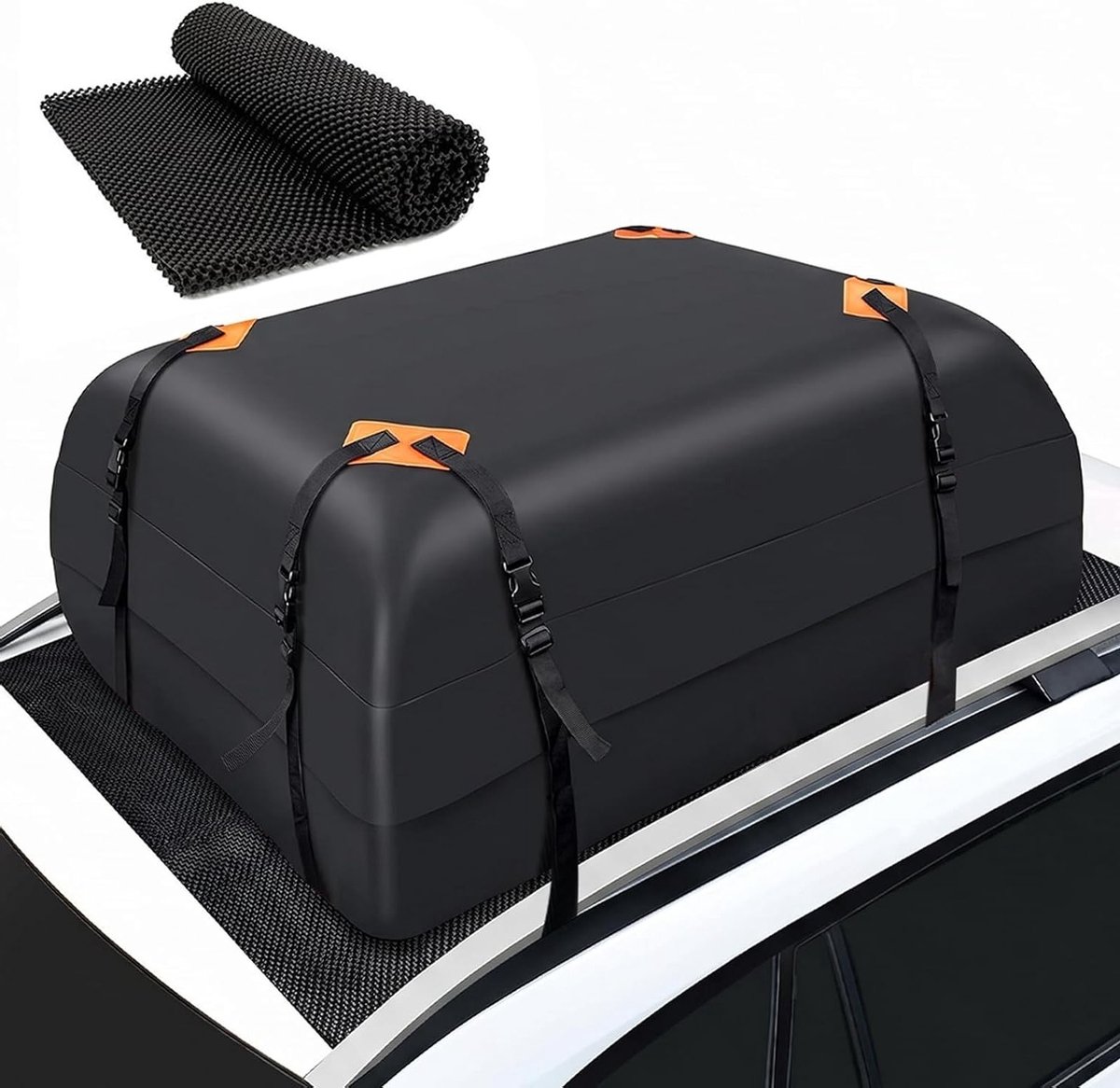 Vouwbare Dakkoffer van 425 Liter met Antislipmat, Waterdichte Dakkoffer voor Luggage Transport en Reisaccessoires