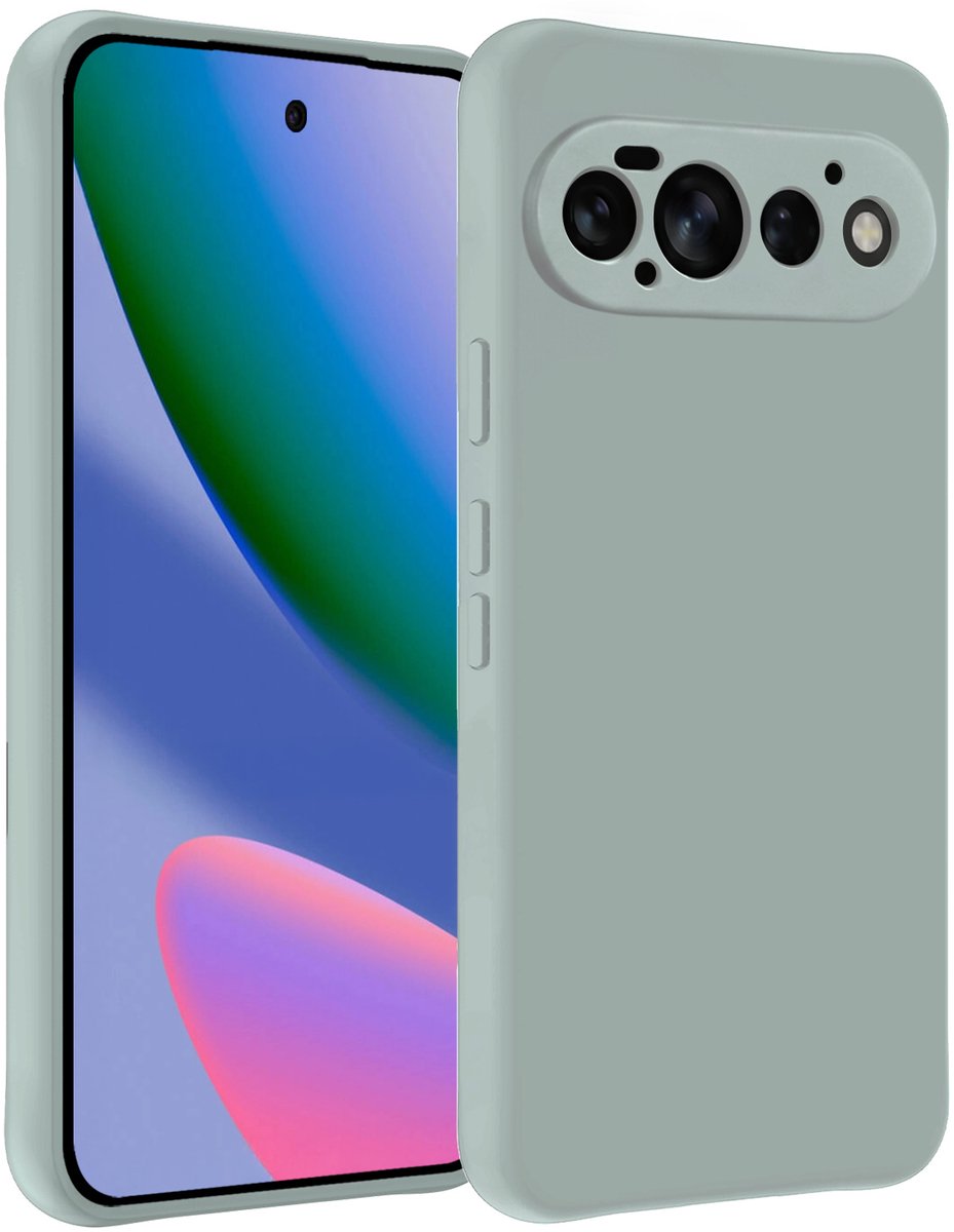 Hoesje - Geschikt voor Google Pixel 11 Pro - Sterk & Shockproof - Siliconen Case - Hoes Cover - Telefoonhoes - Lichtblauw