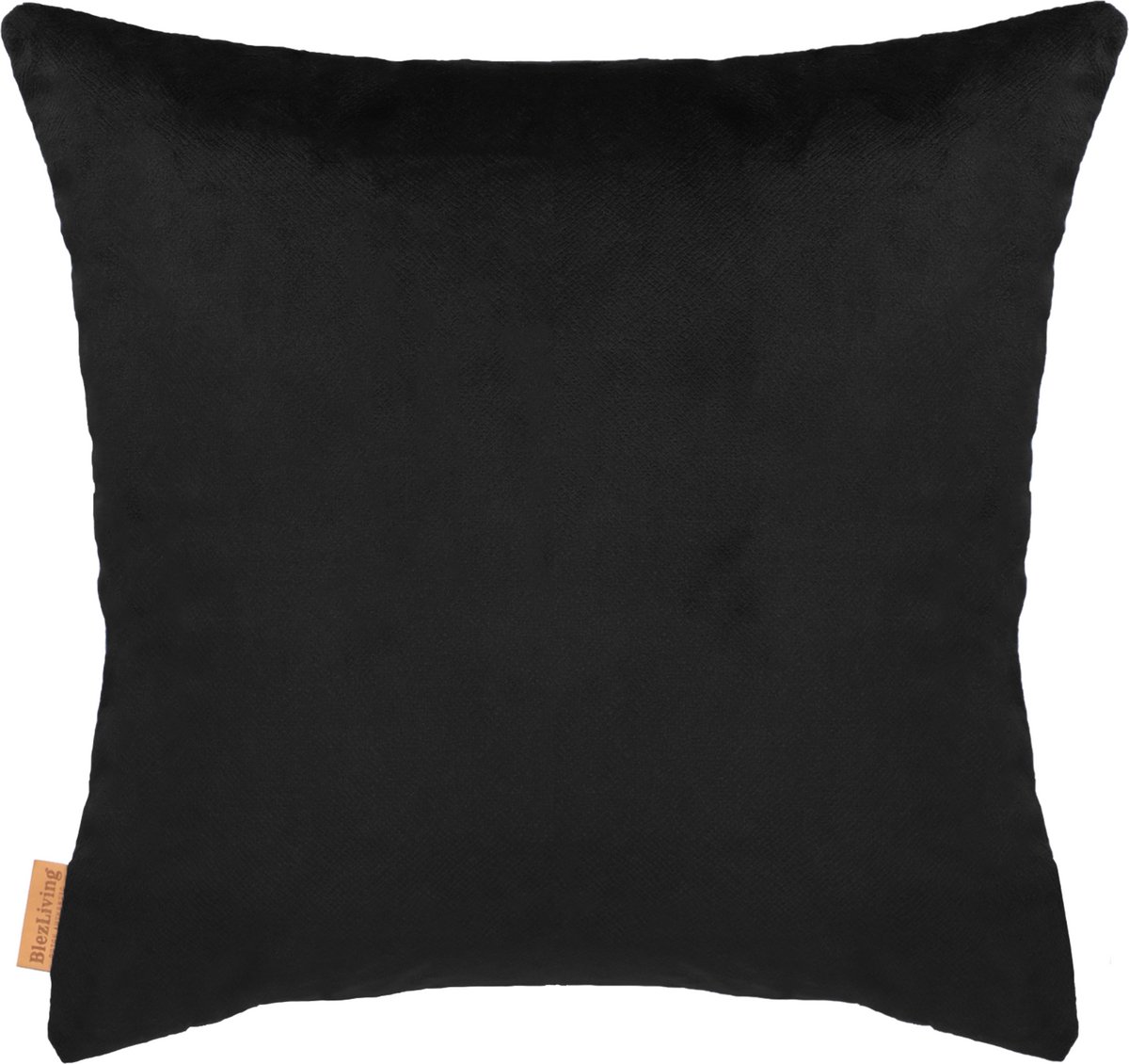 COHOSO Sierkussen Velours Fluweel Zwart 45x45 cm