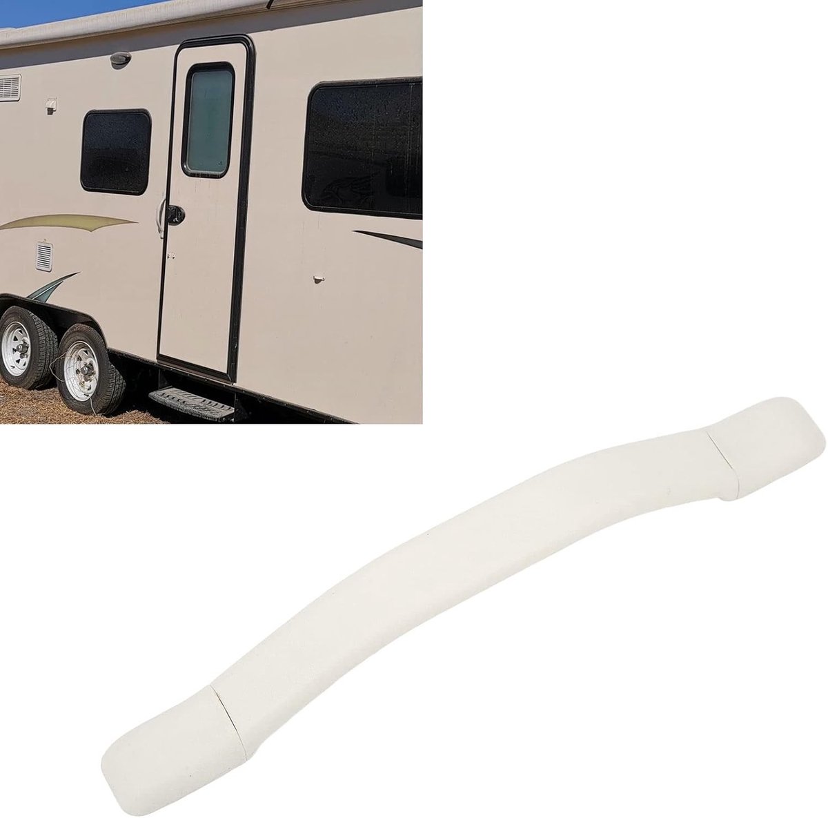 2 Stuks 280mm Deurhulp Handgreep van Polypropyleen voor Veiligheid, Antislip, Geschikt voor Boot, Auto en Caravan