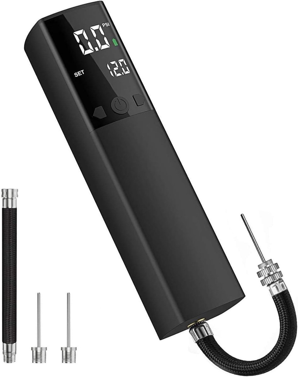 Elektrische Ballenpomp - Draagbaar en Compact - Digitale Drukmeter - Snelle Inflatie - Voor Sportballen