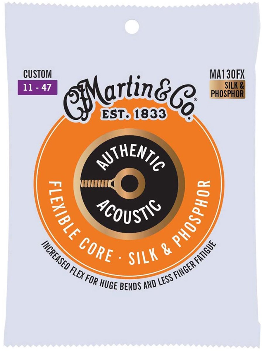 Martin MA130FX Flexible Core Silk & Phosphor Bronze Akoestische Gitaarsnaren (11-47)
