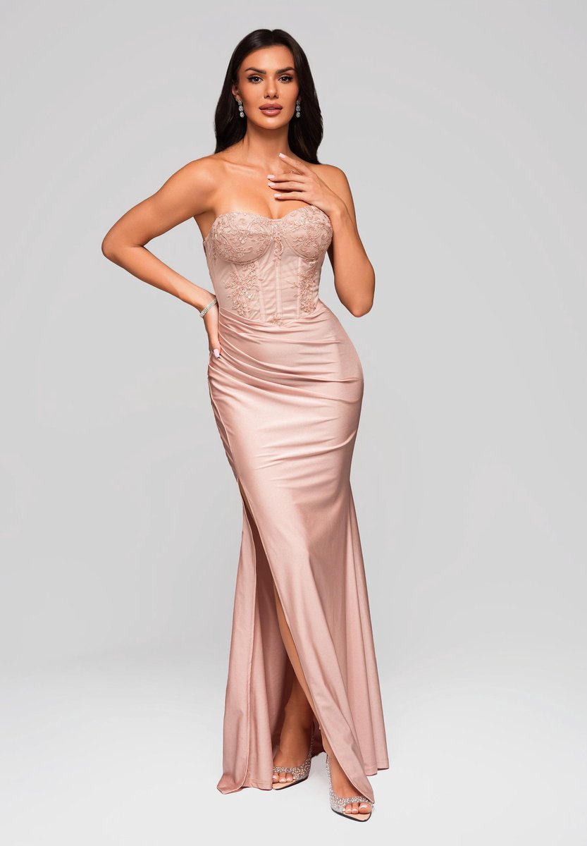 LARICA Jurk - Rits - Jurk Roze S