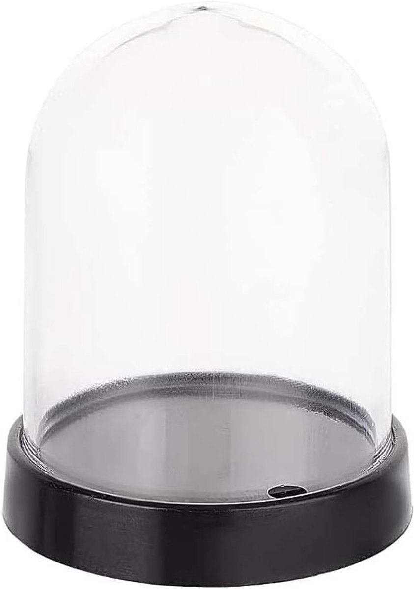 Decoratieve Acryl Beschermkap voor Display - Antistof Dome met Plastic Basis voor Actiefiguren en Poppen