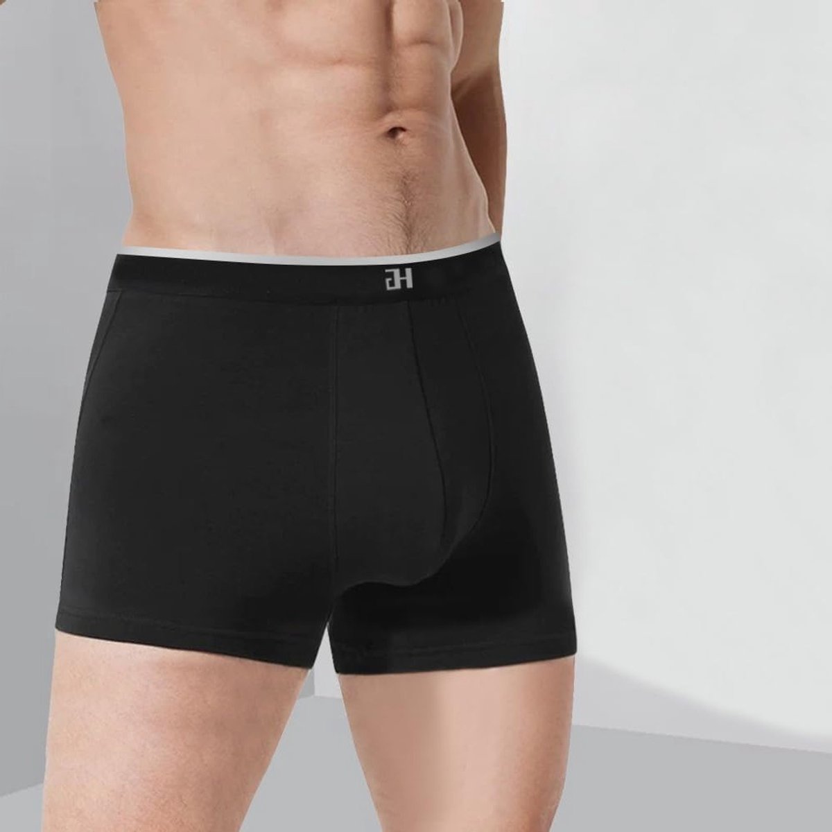 Set van 3 Heren Boxer Shorts, Zachte Strakke Onderbroeken, Vochtregulerende Stretch Ondergoed, Comfortabele Pasvorm, Antirimpel Boxer Shorts voor Heren