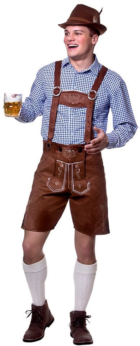Authentieke nep suede lederhose Bernard