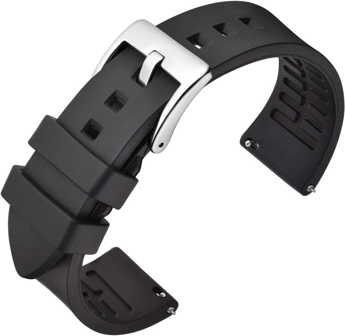 ANNEFIT Premium Silicone Watch Strap, Fluororubber Strap 18mm 19mm 20mm 21mm 22mm 23mm 24mm with Quick Release - ShopVlot