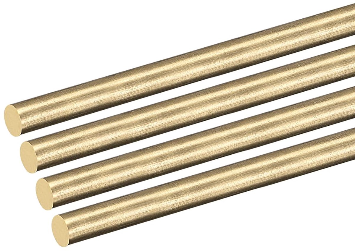 DMiotech 4pcs 5mm x 300mm, Solid Brass Round Bar, Swivel Bars for DIY Crafts - ShopVlot