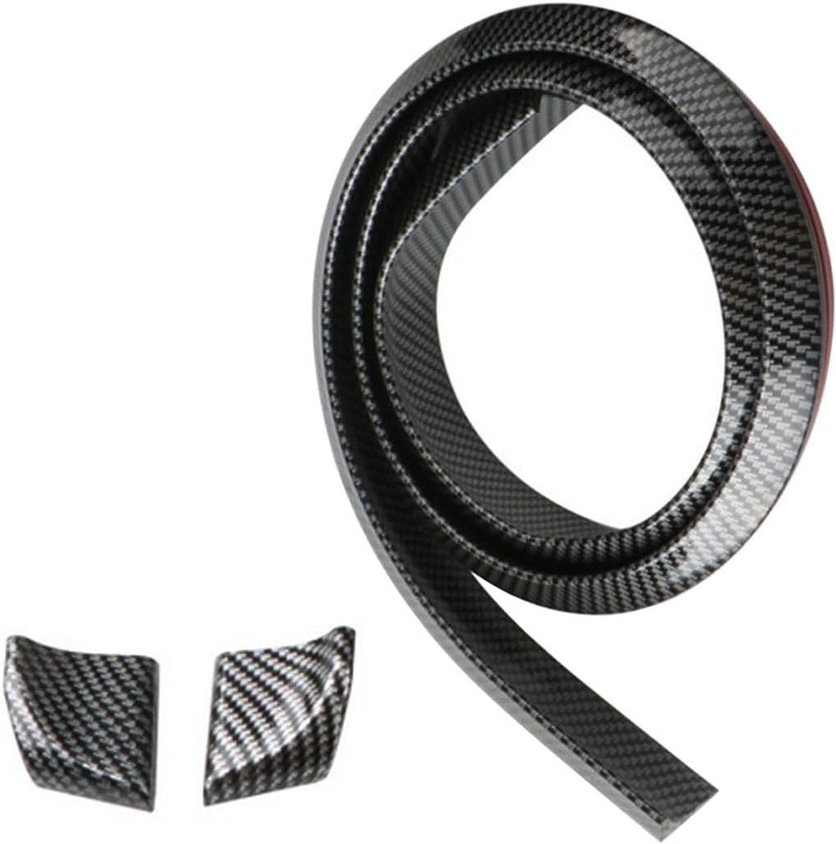 Achterspoiler auto 4.5cmx150cm - rubber strip - carbon fiber look - verbetert aerodynamica - ShopVlot