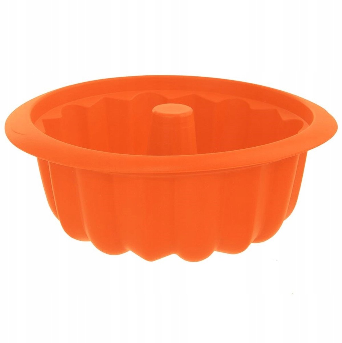 Siliconen Cakevorm met Gat - Bakvorm voor Babka - 26cm Oranje