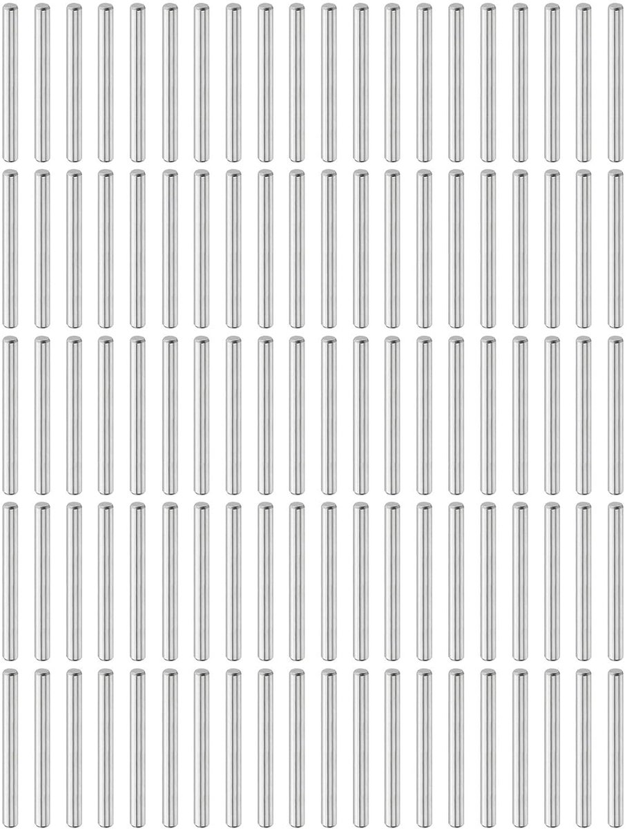 Dübelstiften 3mm x 30mm - RVS 304 - Roestvrij en corrosiebestendig - Perfect voor meubels en klussen - ShopVlot