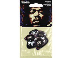 Dunlop JHP15HV Hendrix Gitaar Plectrum Set - 6 Stuks