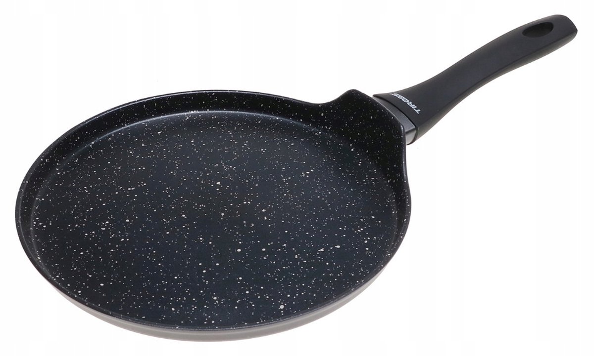 Merkloze Pannenkoekenpan 25cm met Marmere Coating - Geschikt voor Inductie