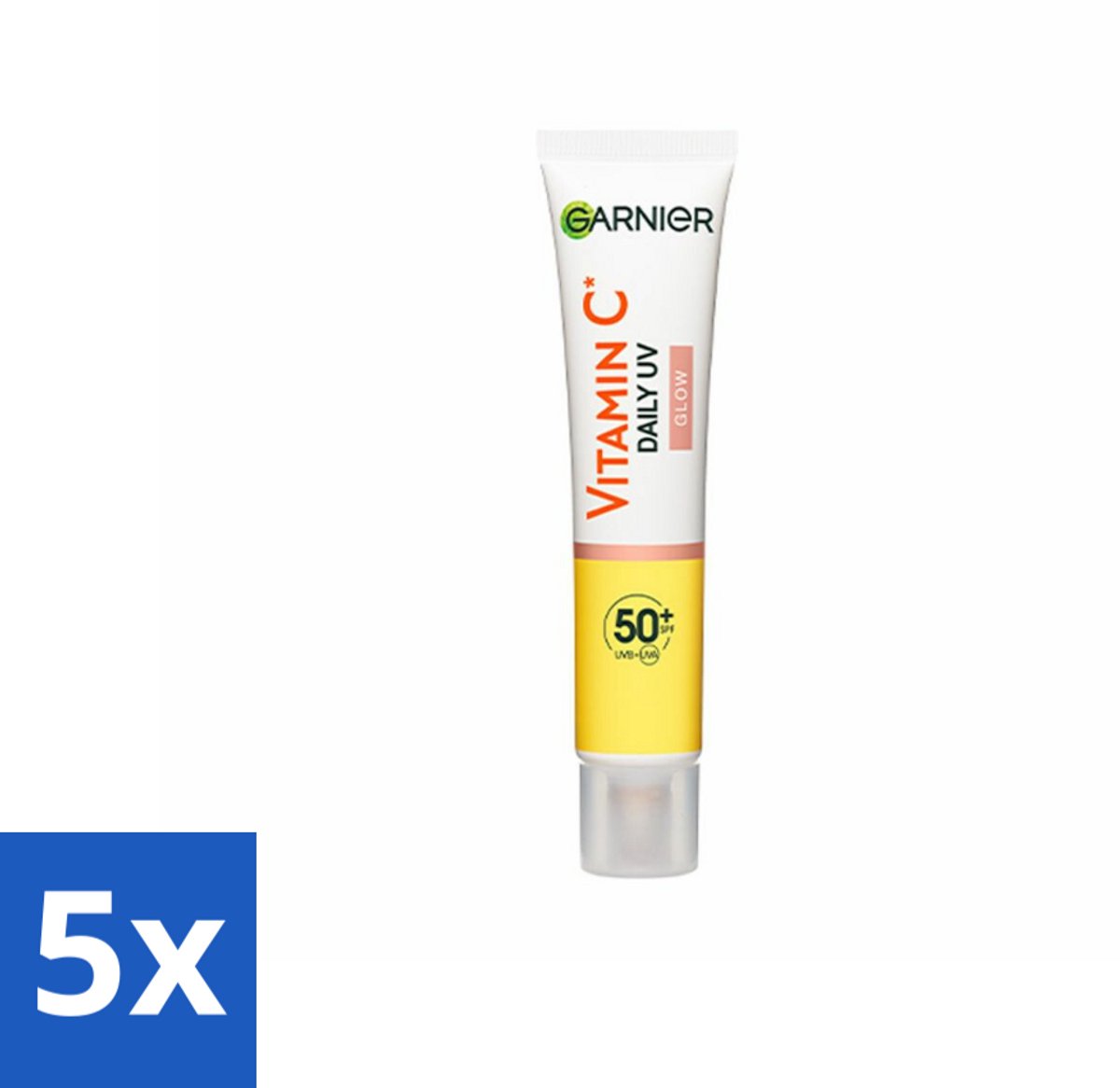 5 x Garnier - SkinActive - UV Fluid - Vitamine C - Anti-Pigmentvlekken - SPF 50+ - 40 ml - Vitamine C - UV Bescherming - Anti-pigmentvlekken - SPF 50+ - Huidverzorging