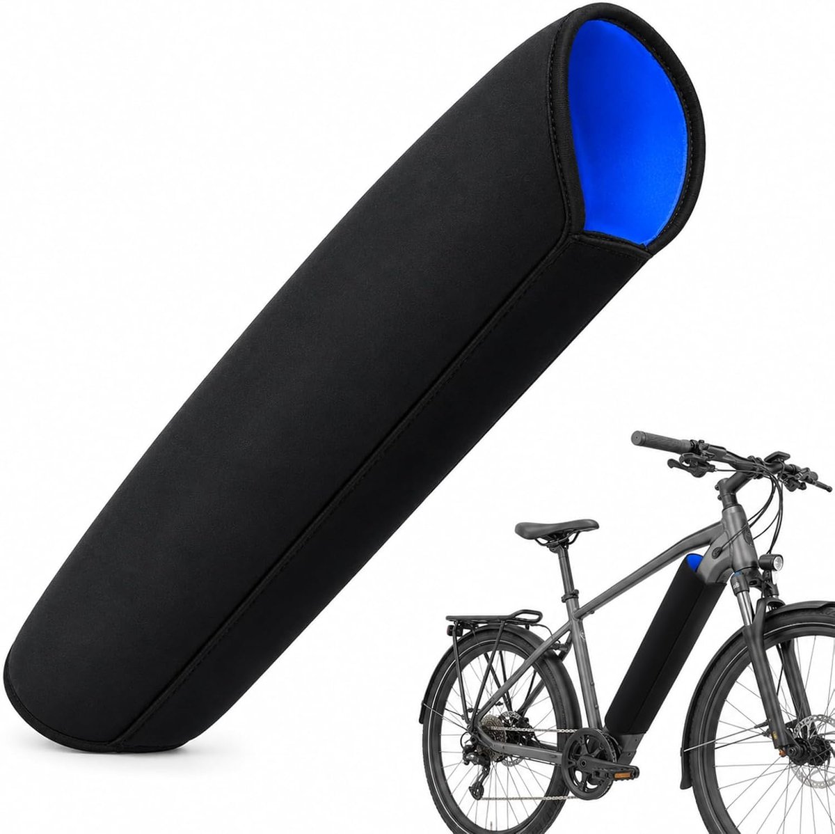 KZQ E-bike accuhoes - Waterdichte beschermhoes voor accu, weerbestendig en lichtgewicht - Voor elektrische fietsen, mountainbikes en stadsfietsen - Omtrek 28-36 cm