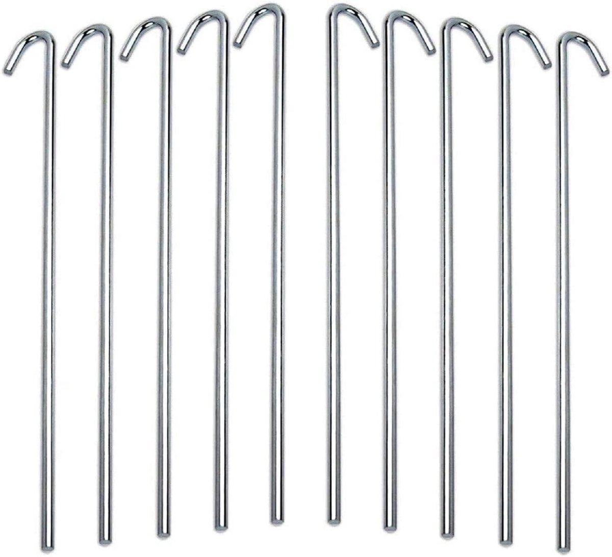 Schroefharingen - Metaal - 22 cm - Verzinkte Tentharingen voor Tuin en Tent