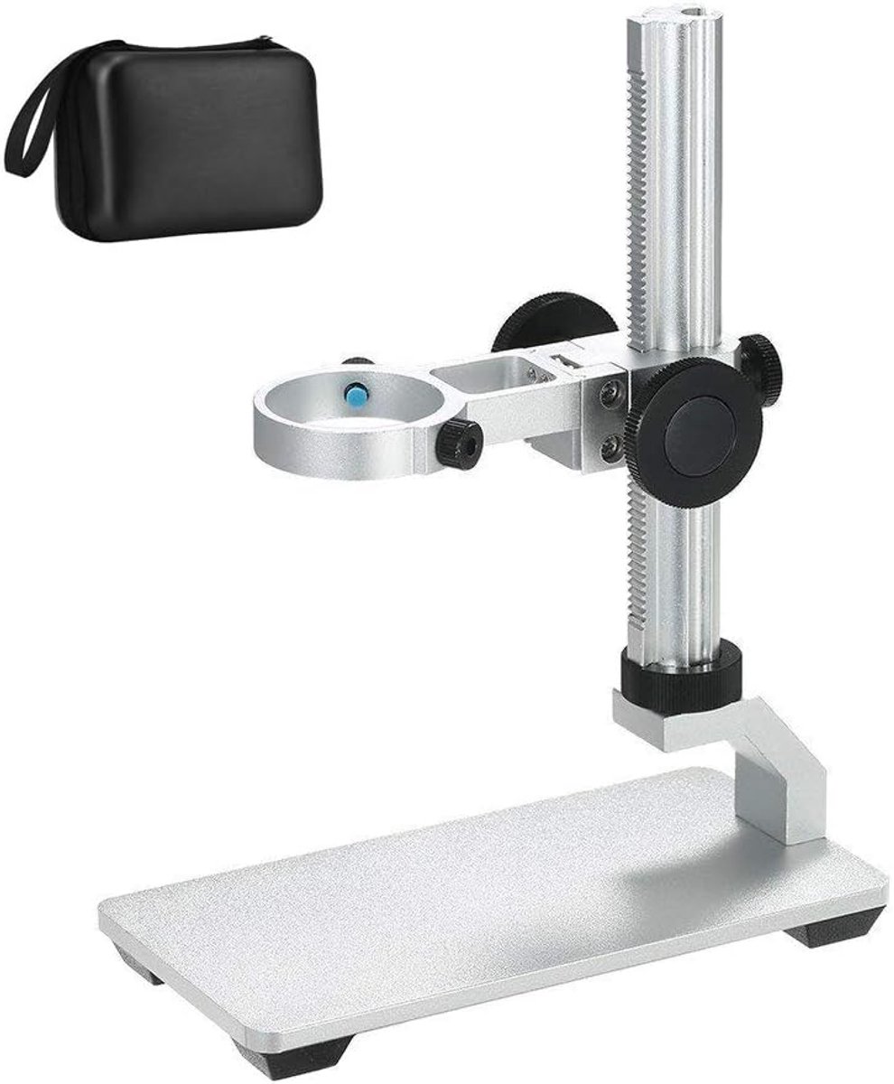 Microscoop standaard - hoogte verstelbaar 0-18 cm - aluminiumlegering - stabiele basis voor USB microscopen - ShopVlot