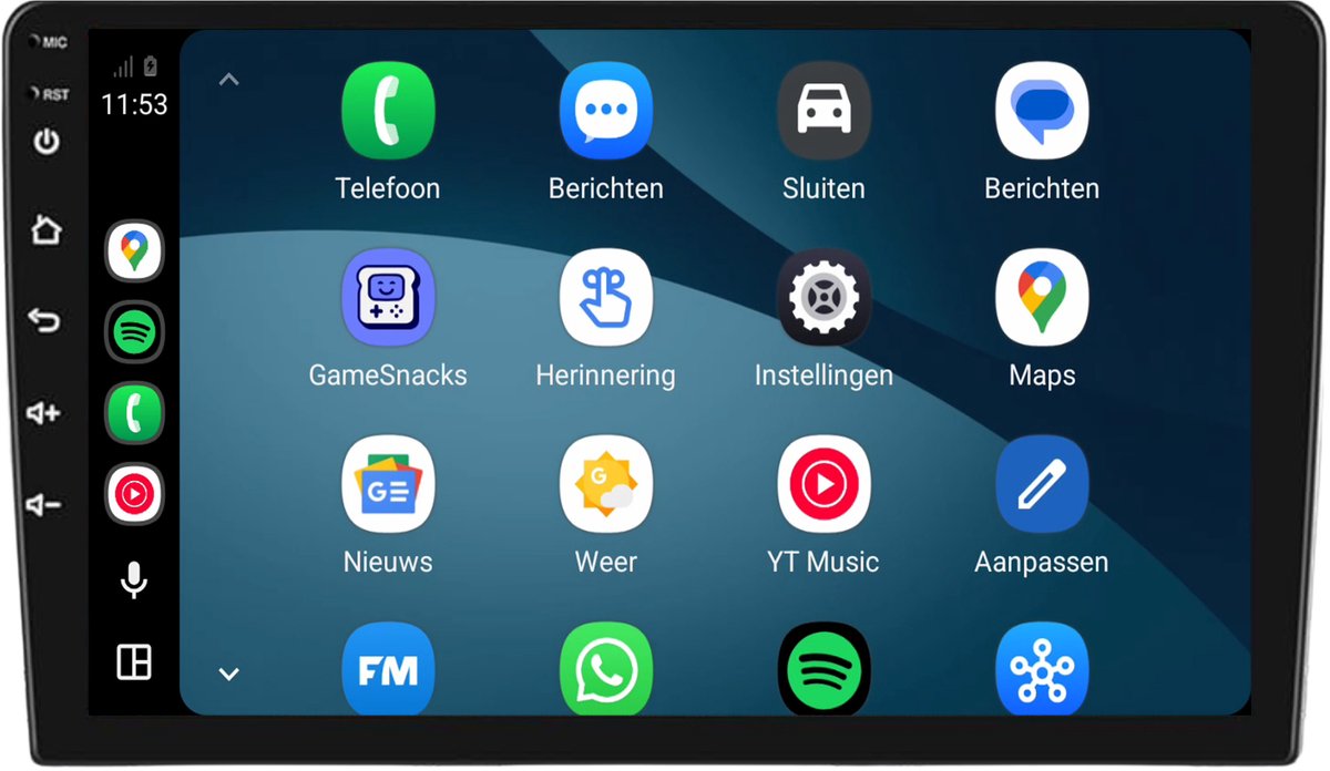 CarPlay autoradio geschikt voor Peugeot 308 | 2013 t/m 2021 | Cartronix CTX-7504 | 2013 2014 2015 2016 2017 2018 2019 2020 2021 | 9 inch | Android 15 | Draadloos Apple CarPlay & Android Auto | 2GB + 32GB | Bluetooth & Wifi