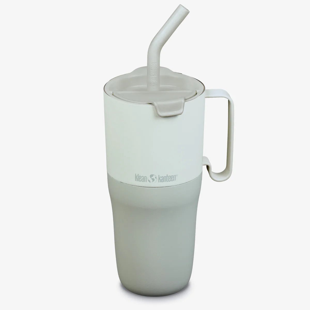 Klean Kanteen Rise Tumbler 768ml - Straw Lid Barely Blue- Geïsoleerde tumbler met handgreep