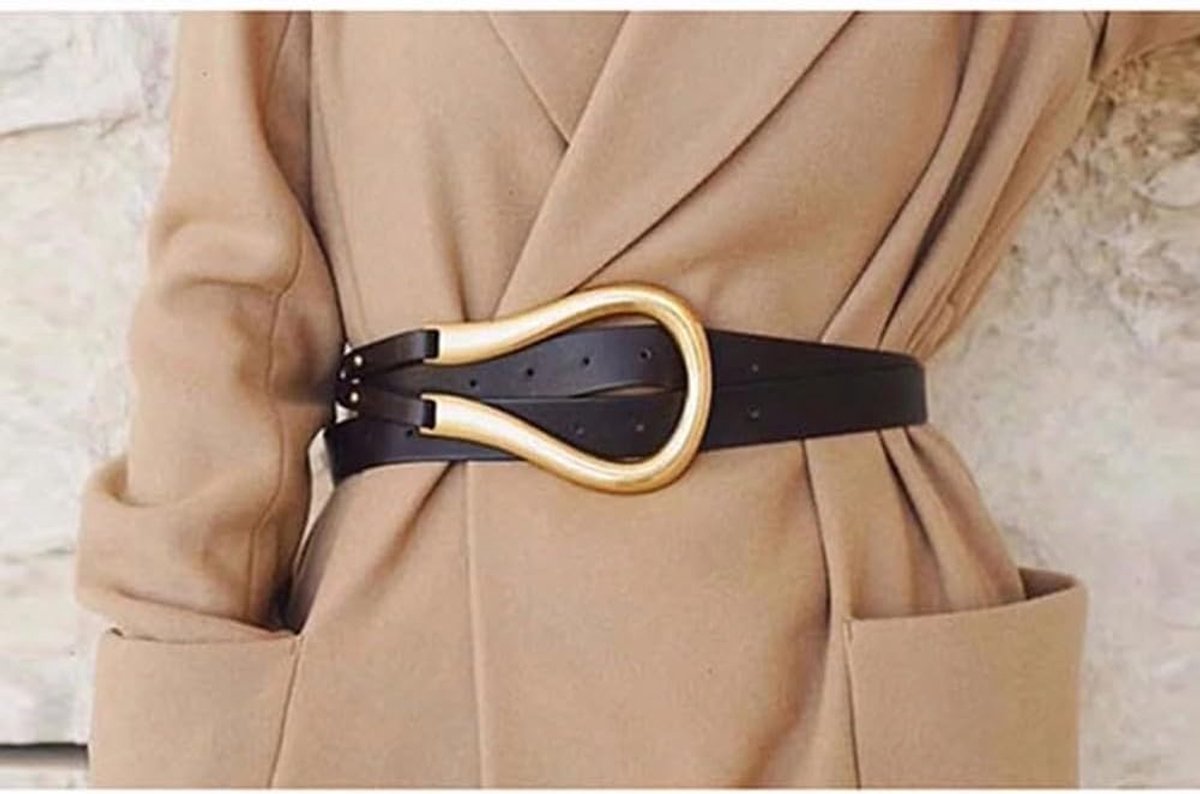 Women Skinny Faux Leather Belts Adjustable Thin Waist Belt Decorative Belt for Dress - ShopVlot