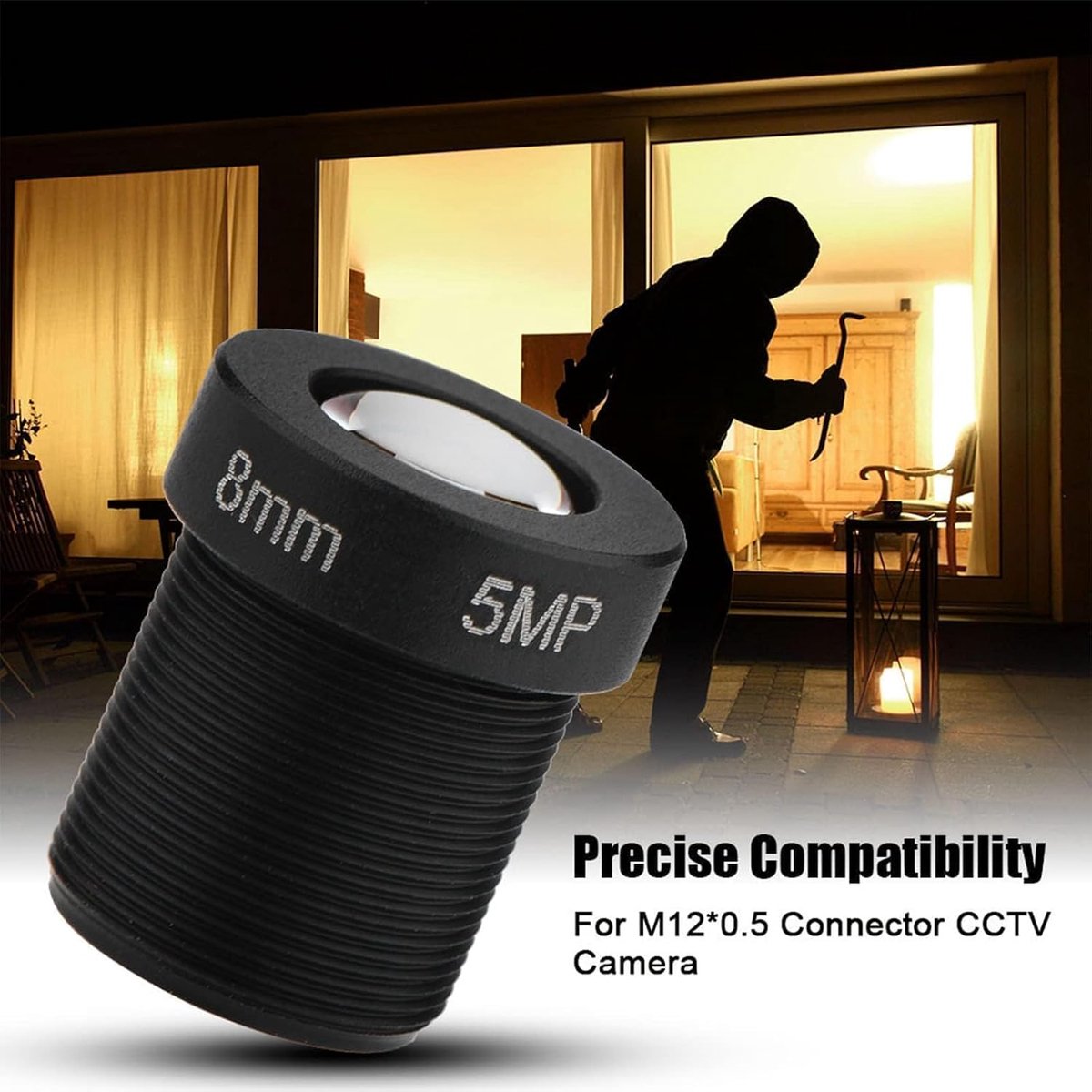 Zerone CW BL0818 5MP 8mm CCTV Lens 1/2.5 Inch Mini Fixed Focal Length IR Board Lens for CCTV Surveillance Camera - ShopVlot